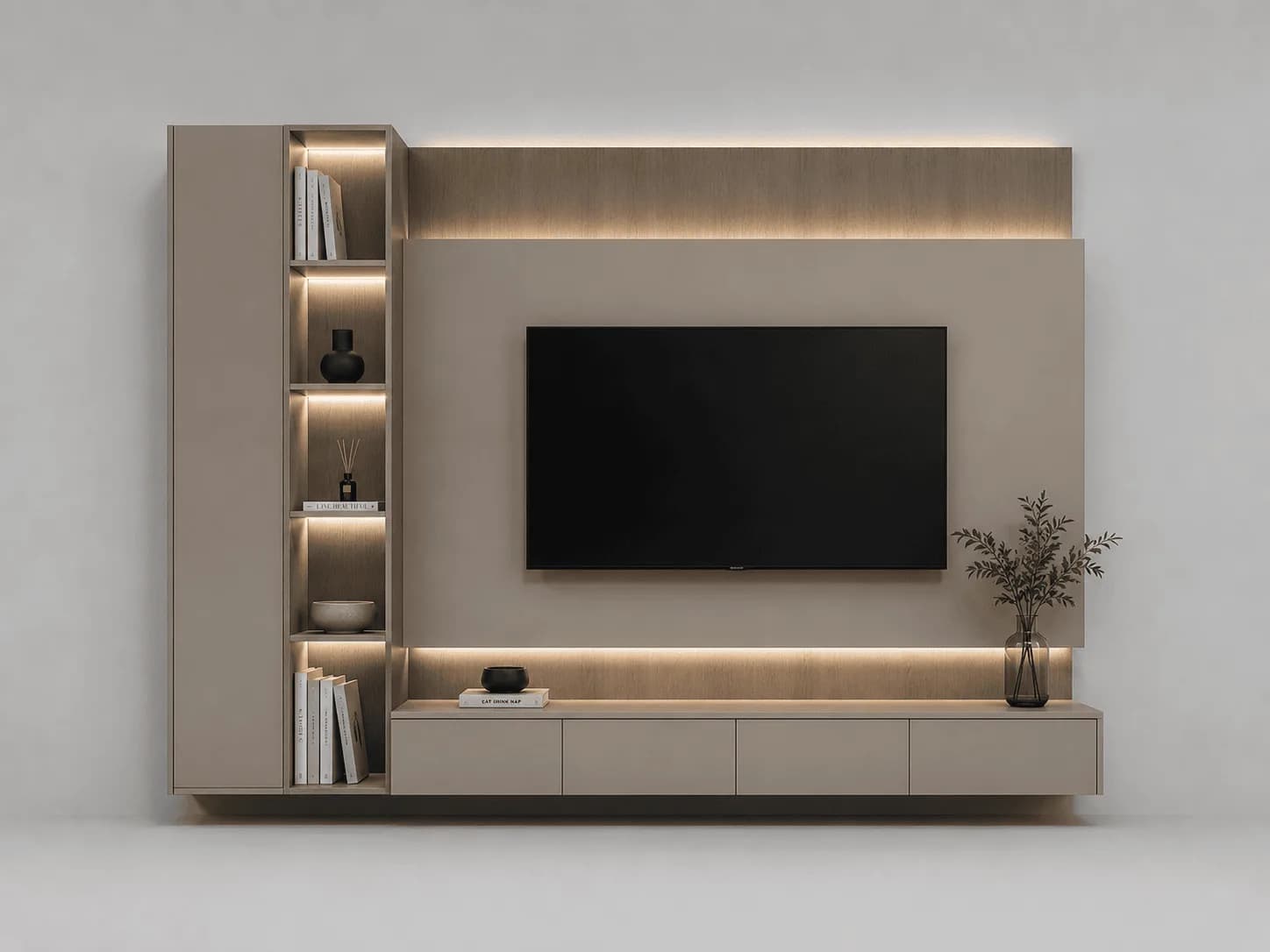 ТВ-зона с LED-подсветкой